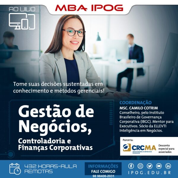 MBA IPOG – Gestão de Negócios, Controladoria e Finanças Corporativas