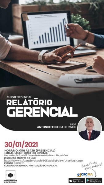 Sábado do Conhecimento Contábil – Relatório Gerencial (Curso Presencial)