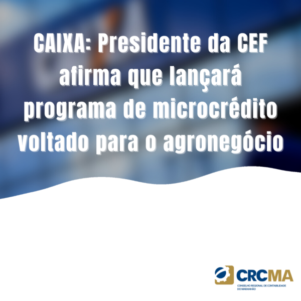 CAIXA: Presidente da CEF afirma que lançará programa de microcrédito voltado para o agronegócio