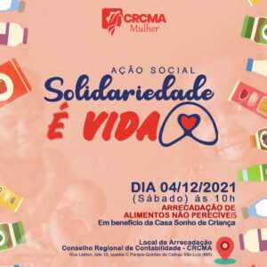 Ação Solidária CRCMA Mulher