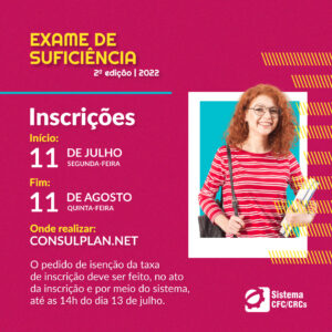 Inscrições para o Exame de Suficiência se encerram nesta quinta (11)