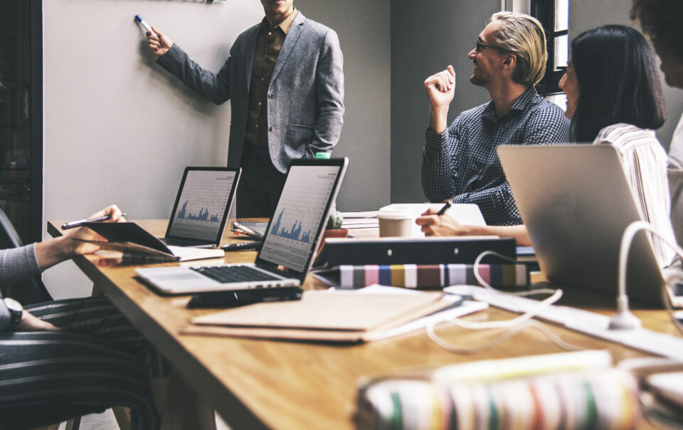 group diverse people having business meeting