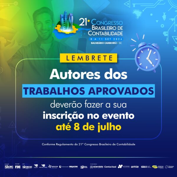 trabalhos aprovados CBC