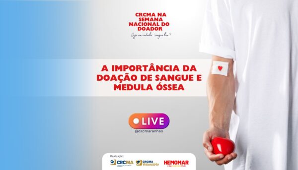 Seja um contador “sangue bom”: CRCMA promove nesta segunda-feira (18) live alusiva à Semana Nacional do Doador